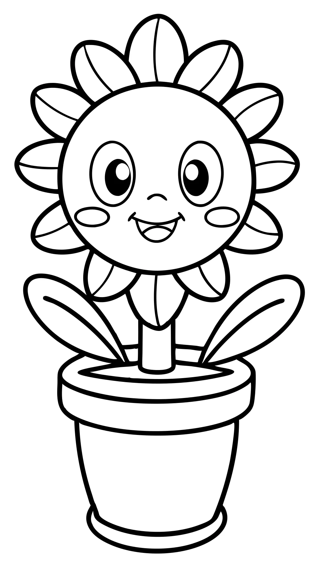 coloriage de plante pour la maternelle